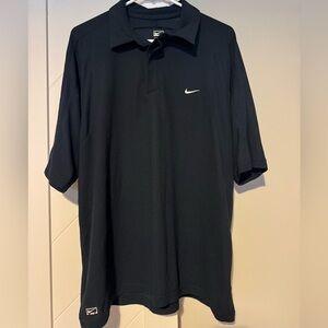 Nike Men's Black Polo Golf Shirt Short Sleeve Size XL